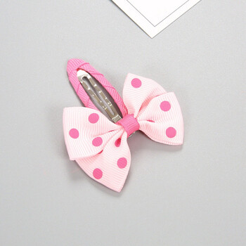 儿童布艺蝴蝶结小孩发夹发饰韩版女童头饰品夹子发卡宝宝头花 3#浅粉