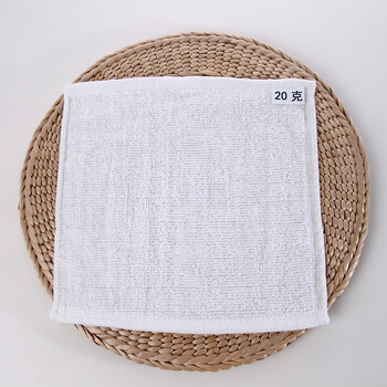 阿斯卡利(ascari) 10条装 酒店宾馆纯棉白色小方巾餐厅擦手抹布幼儿园