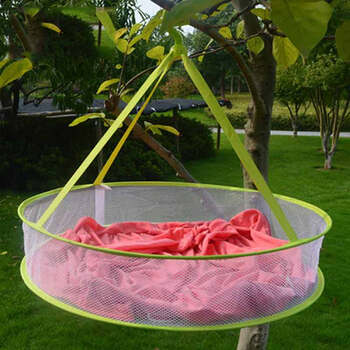 毛衣晾晒网兜 可折叠晾衣网晒衣篮 晒衣服网防变形晾衣篮 快速晾晒