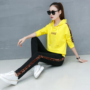 运动服套装女春秋两件套2018春季新款女装时尚韩版卫衣休闲套装潮