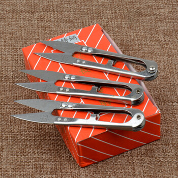 进口u型剪刀不锈钢小剪刀剪线头裁缝缝纫服装十字绣小纱剪【图片 价格