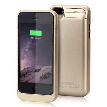 
                                        NEWDERY 苹果背夹电池iphone567s/plus充电宝大容量移动电源手机壳 4寸象牙白（苹果5/5S/SE适用）A款                