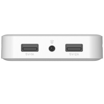 羽博 20000毫安 S9 双USB输出 移动电源/充电宝 白色 通用手机平板 数据线座充组合套装