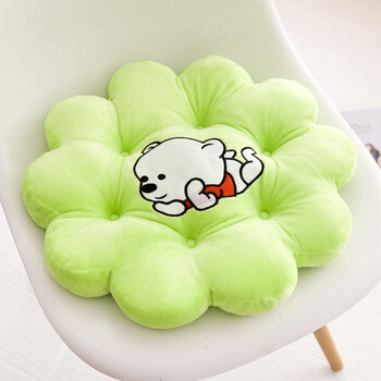 坐垫卡通垫子可爱餐椅垫板凳椅子四季座垫学生儿童凳子垫绿色小熊