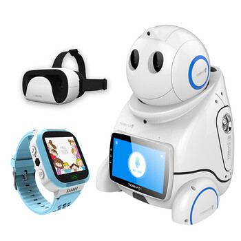 2018 智能机器人小优子启蒙早教儿童学习故事机远程监控机器人 小优u