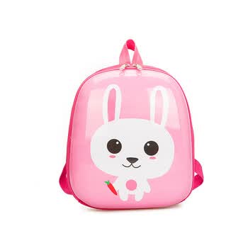 2018秋季可爱卡通双肩背包儿童包包幼儿园书包潮贝壳背包 兔子