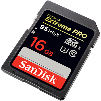 
                                        闪迪（SanDisk）16GB 读速95MB/s 写速90MB/s 至尊超极速SDHC UHS-I存储卡 V30 U3 Class10 SD卡                