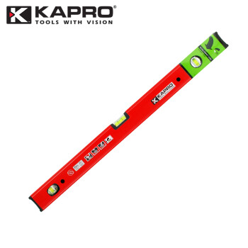 KAPRO开普路方管水平尺 铝合金双向视窗靠尺平衡尺平水尺装修测量尺子 三珠 120cm