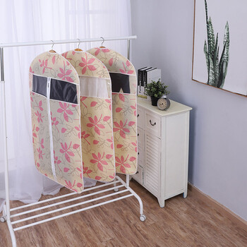 无纺布衣服防尘罩加厚服装挂衣袋无纺布大衣西服套 印花 中号98*58cm