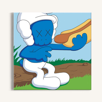 kaws蓝精灵4 60x80厘米