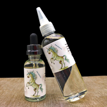 乐醇电子烟烟油水果味男士100ml大烟雾蒸汽烟清肺0mg烟液 蓝色 独角兽