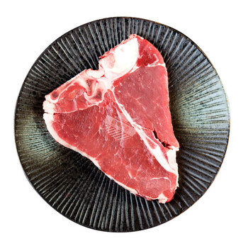 福美优选 内蒙古草饲西门塔尔牛 原切t骨牛排200g 西餐 烧烤食材