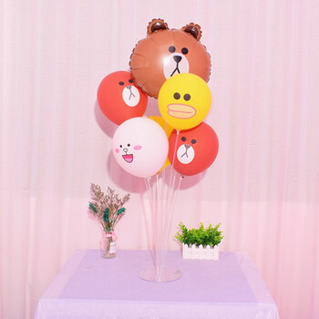 西瓜红 18寸布朗熊桌飘