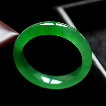 wkoud玉手镯冰种阳绿翡翠手镯满绿玉镯子女款带证书玉手环 6-62mm