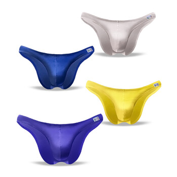 4条装男士低腰三角内裤男u凸囊袋半透明性感情趣底裤青年子弹裤头