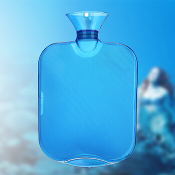 pvc热水袋医用级橡胶充水暖水袋防爆环保u型肩颈部热水袋 2000ml 方形