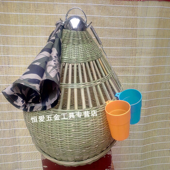 竹编制 经济野鸡笼 洛阳青竹野鸡笼方便实用型媒笼 全竹笼 杯布