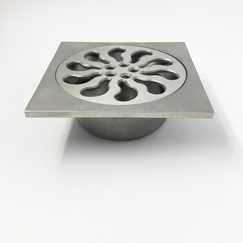 304不锈钢地漏精铸加厚地漏卫生间阳台防臭地漏3.5寸75管 d04-g-3.