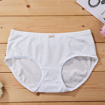 小靓美 少女内裤薄款初中生三角裤发育期高中生女生内裤棉质面料中腰