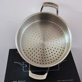 
                                        HUANXIPO 蒸笼28cm加厚食品级304不锈钢蒸屉 蒸格24cm 箅子蒸锅单个 24cm单个蒸笼                