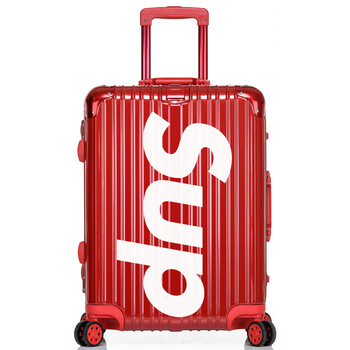 【来图定制】纯奢行李箱礼品企业图案宣传文案logo定制铝框万向轮拉杆