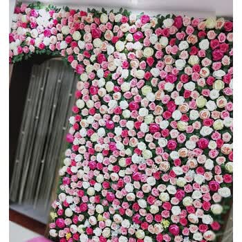 仿真植物墙 玫瑰花墙婚礼婚庆背景墙摄影情人节派对聚会墙面装饰 玫瑰