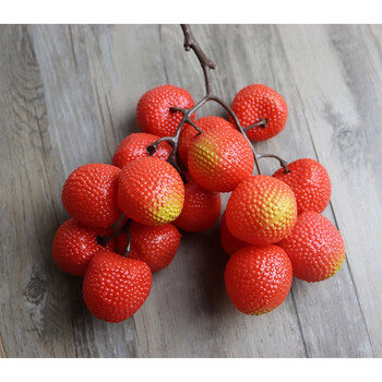 仿真水果束假水果串泡沫龙眼车厘子樱桃塑料荔枝蓝莓摆件道具 16头