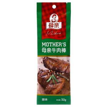 母亲 休闲食品 肉干肉脯 零食 牛肉棒原味 32g