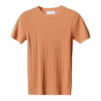 t桖男短袖衣服男生夏韩版学生帅气精神小伙纯色百搭打底衫体恤潮 黄咖