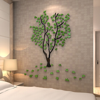 树3d立体墙贴画客厅电视背景墙纸温馨卧室内房间布置墙壁纸装饰品 635