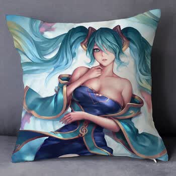 抱枕礼物女生定制lol娑娜琴女抱枕宅男绅士枕头来图定制 初音miku枕头