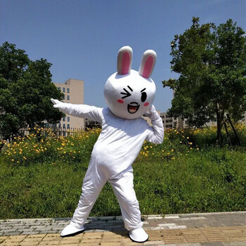 布朗熊人偶服装 卡通玩偶道具创意搞笑行走发传单可爱熊 调皮可妮兔