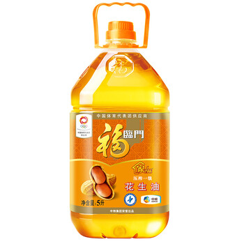 【京东超市】福临门 一级压榨 花生油 5l