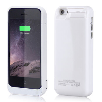
                                        NEWDERY 苹果背夹电池iphone567s/plus充电宝大容量移动电源手机壳 4寸象牙白（苹果5/5S/SE适用）A款                