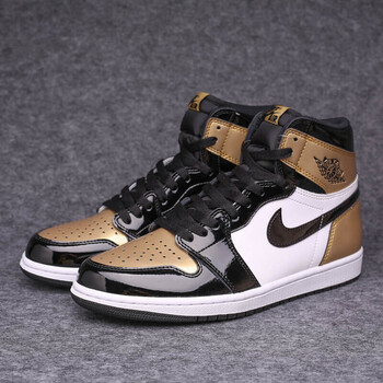 烽火体育 air 1 gold toe aj1 男鞋 金脚趾 861428-007香港仓直邮 45