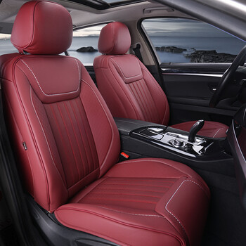 微尚3d全包围汽车坐垫 四季通用皮座垫 酒红色(标准版) 奥迪a1 a3 a4l