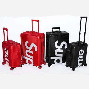 18ss sup行李箱登机箱全航空钛合金》很有份量 潮牌sup旅行箱包拉杆箱