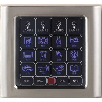 欧璐智能开关 ol120a-ka金色 别墅系统专用智能开关120型