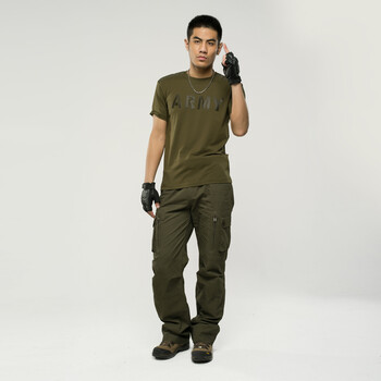 军装裤 工装裤军绿色男士纯棉长裤 户外休闲冲锋裤 多袋裤 包邮 黑色