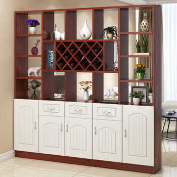 工匠时光酒柜隔断柜现代简约客厅装饰柜子双面屏风柜鞋柜门厅柜入户