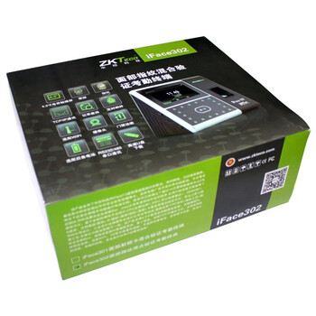 
                                                            ZKTeco/熵基科技iFace302面部指纹人脸考勤机 高速打卡机 触屏操控门禁一体机                