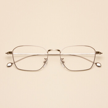 金丝边眼镜框女韩版潮 文艺方框复古眼睛框镜架男平光配近视 a款金色