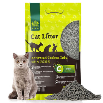 耐威克 豆腐猫砂6L 活性炭猫砂豆腐砂猫咪用品低尘除味易结团可冲厕所宠物猫沙干垃圾