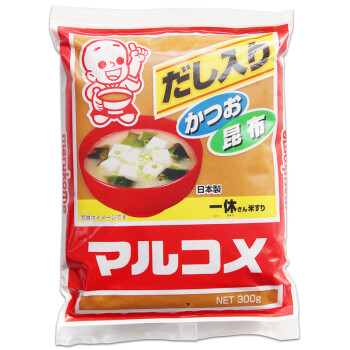丸米味增日本进口一休丸米味增豆酱昆布味增汤日式白味增调料 丸米一休味增 300g