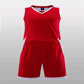 卓比特(zebetter)篮球服套装快运动篮球衫男运动比赛服两件套 红色