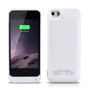 
                                        NEWDERY 苹果背夹电池iphone567s/plus充电宝大容量移动电源手机壳 4寸象牙白（苹果5/5S/SE适用）A款                