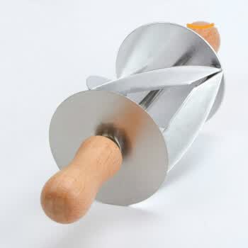 烘焙工具滚轴不锈钢牛角包切皮器 羊角包牛角包刀工具