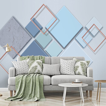 3d电视背景墙壁纸现代简约客厅装饰墙纸5d几何壁画8d无缝影视墙布 5d