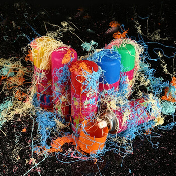 婚庆用品结婚手喷彩带彩条喷彩 婚礼生日开业庆典活动节日喷雪罐