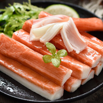 美加佳 即食蟹棒272g 蟹柳 鱼肉含量60% 低脂轻食 即食蟹味棒 火锅食材